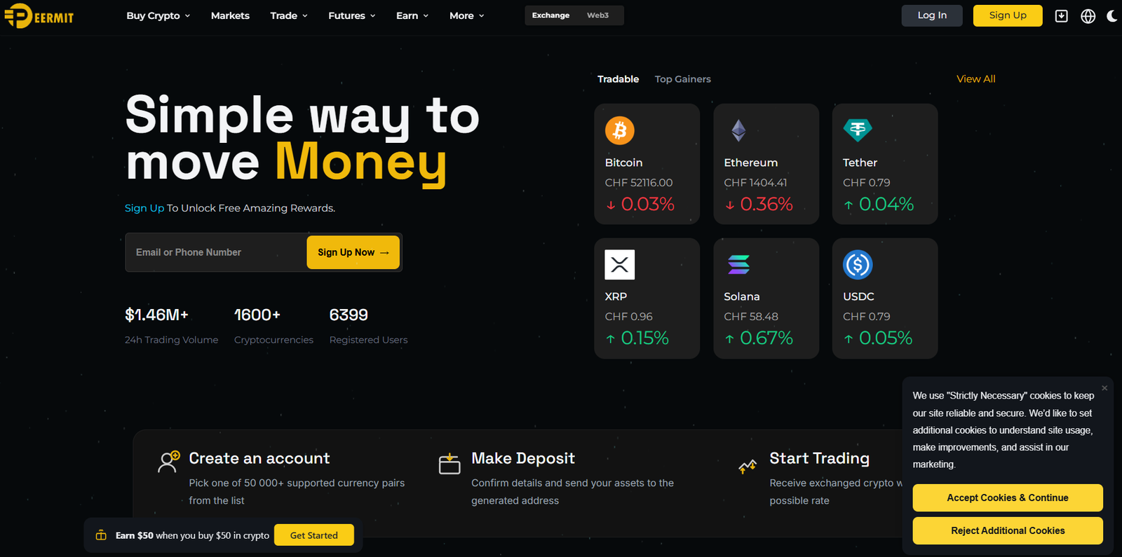 Peermit digital asset platform interface